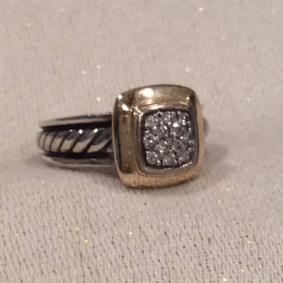 David Yurman Jewelry - AUTH., “DAVID YURMAN”, 18k/DIAMOND, “ALBION” RING